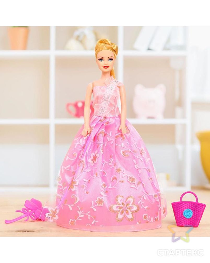 Кукла модель "Яна" в платье с аксессуарами, МИКС арт. СМЛ-139903-1-СМЛ0003036099 1