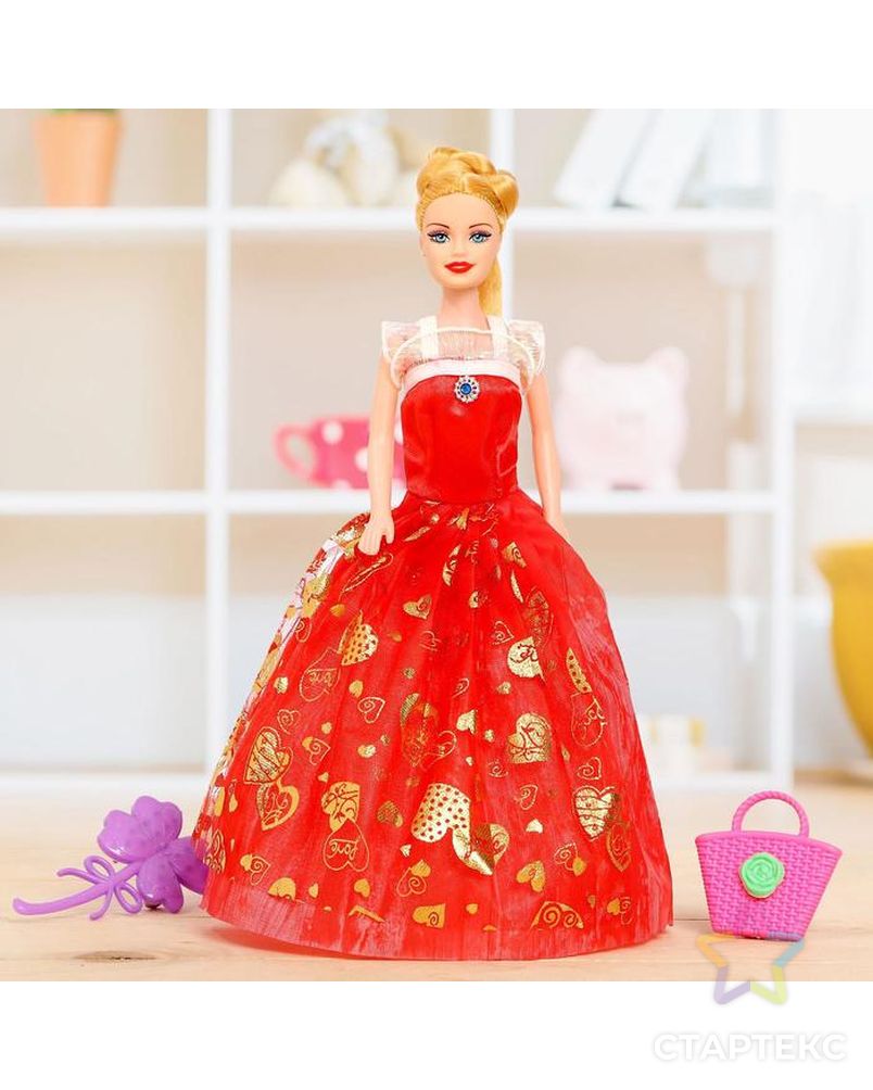 Кукла модель "Яна" в платье с аксессуарами, МИКС арт. СМЛ-139903-1-СМЛ0003036099 3