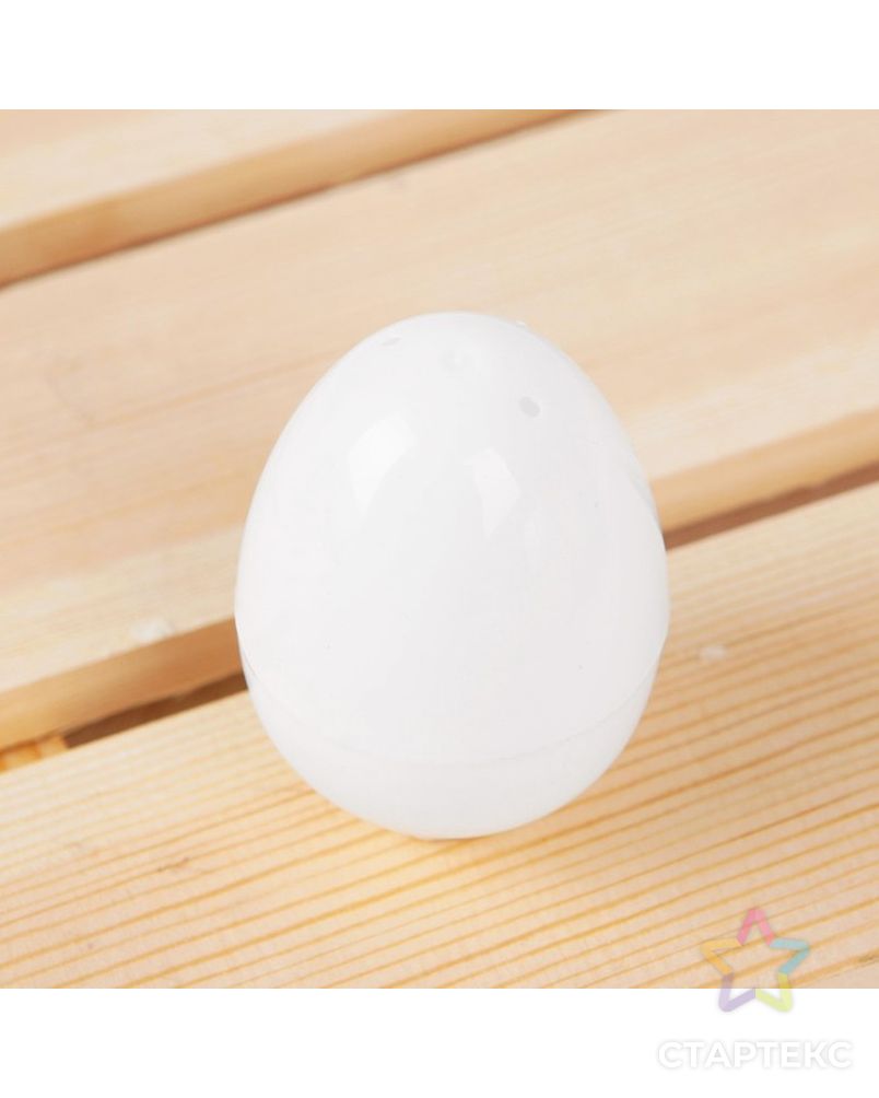 Основа для творчества «Яйцо», открывается, набор 6 шт, размер 1 шт: 4×6 см, цвет белый арт. СМЛ-215031-1-СМЛ0003048101 2