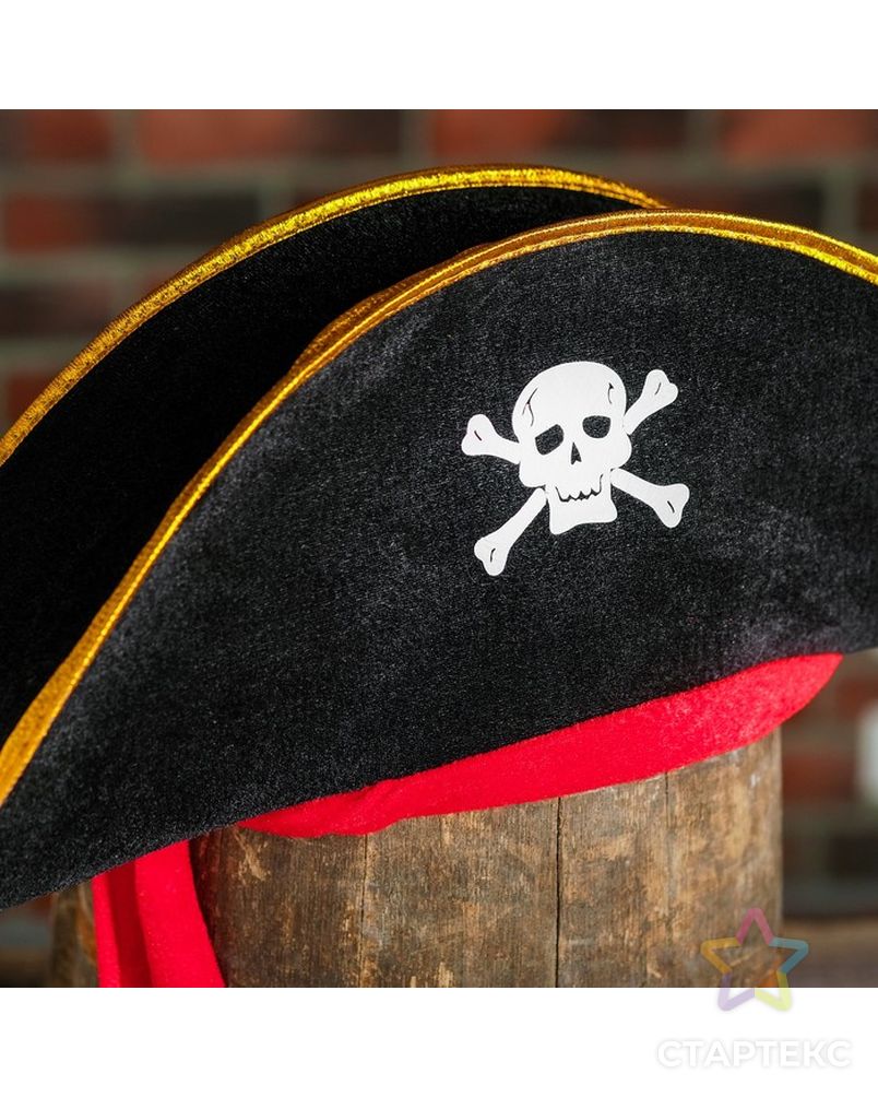 Карнавальная шляпа «Пират», р-р. 56-58 арт. СМЛ-46578-1-СМЛ0000307904