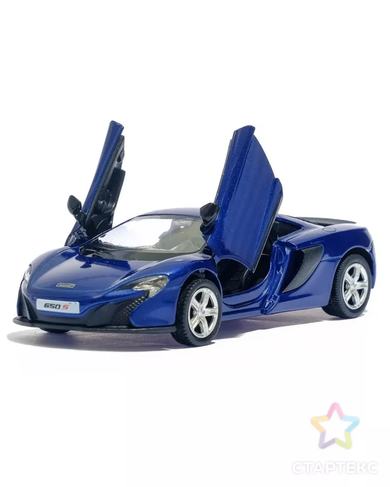 Машина металлическая MCLAREN 650S, масштаб 1:32, инерция, цвет синий арт. СМЛ-100938-1-СМЛ0003098641 - рис. 4