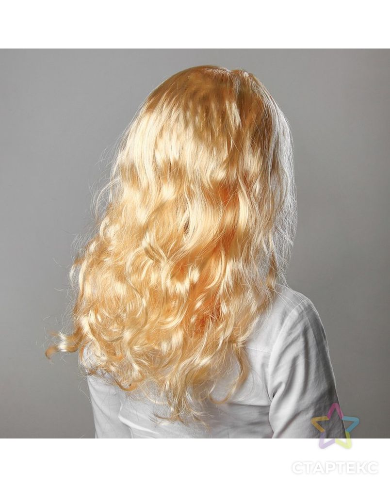 Карнавальный парик «Блондинка», длинные волосы, 140 г арт. СМЛ-47638-1-СМЛ0000314790 2