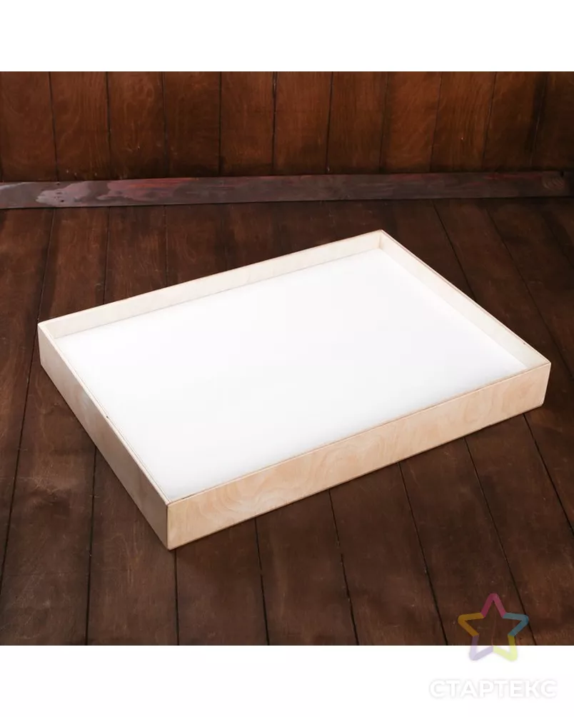 Планшет для рисования песком 42 × 60 см, фанера, оргстекло, с цветной подсветкой и пультом арт. СМЛ-7505-1-СМЛ3170707 - рис. 1