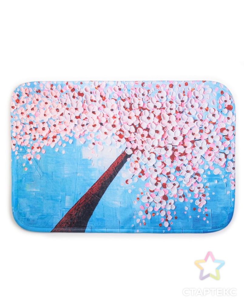Коврик «Цветочное дерево», 38×58 см, цвет МИКС арт. СМЛ-30203-1-СМЛ3172663 6