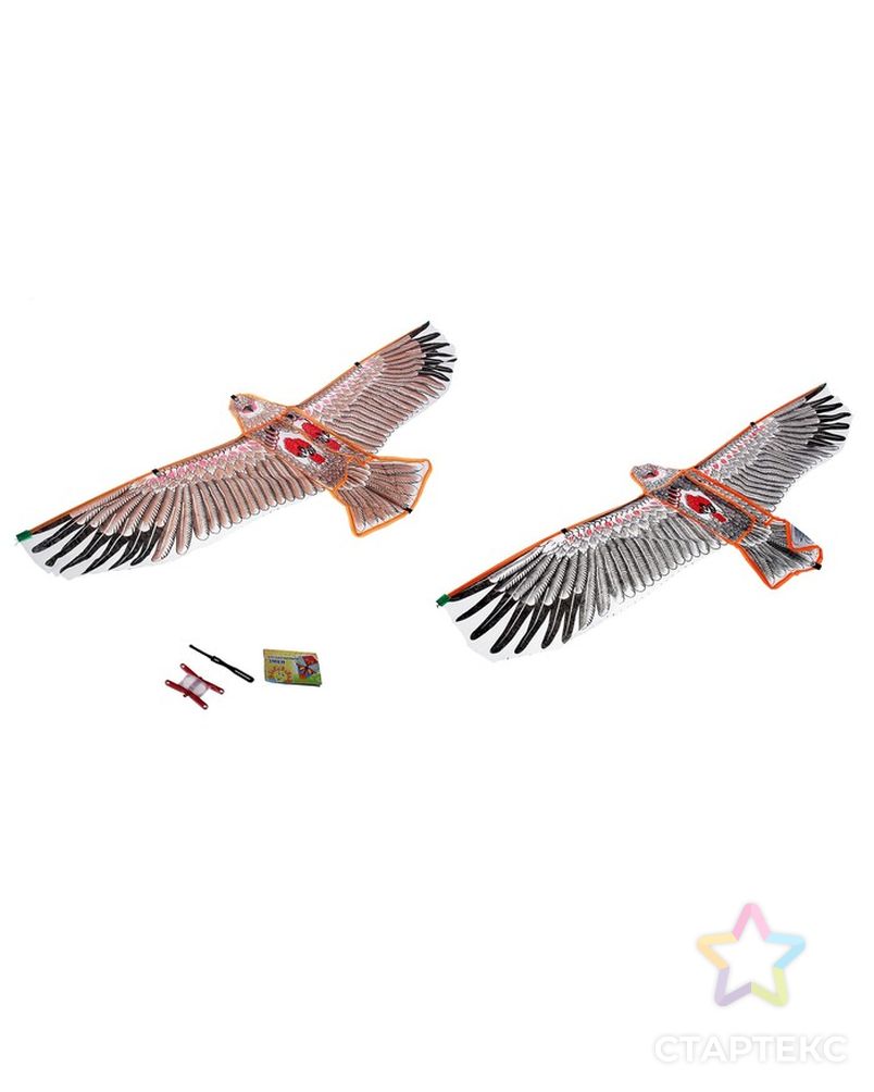 Воздушный змей «Орёл в полете», с леской, цвета МИКС арт. СМЛ-136434-2-СМЛ0000320140 1