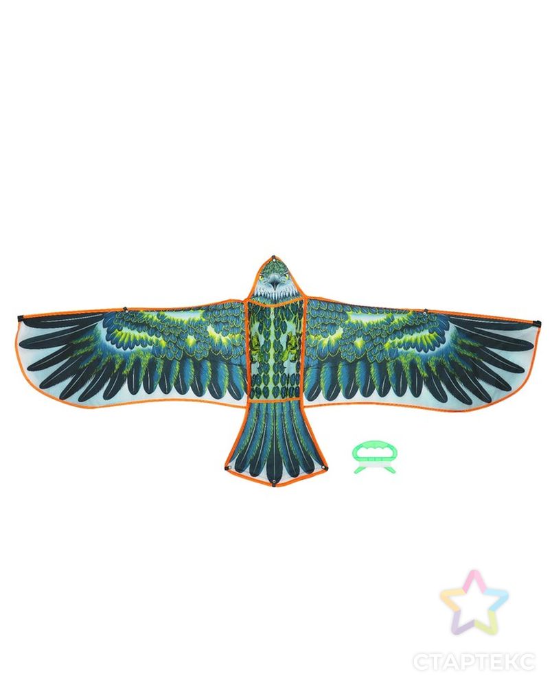 Воздушный змей «Орёл в полете», с леской, цвета МИКС арт. СМЛ-136434-1-СМЛ0000320141 2