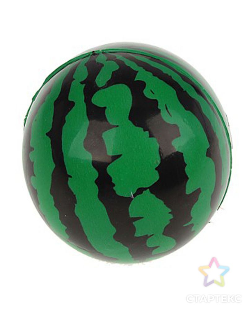 Мягкий мяч «Арбуз», 6,3 см арт. СМЛ-84802-1-СМЛ0000320621 2