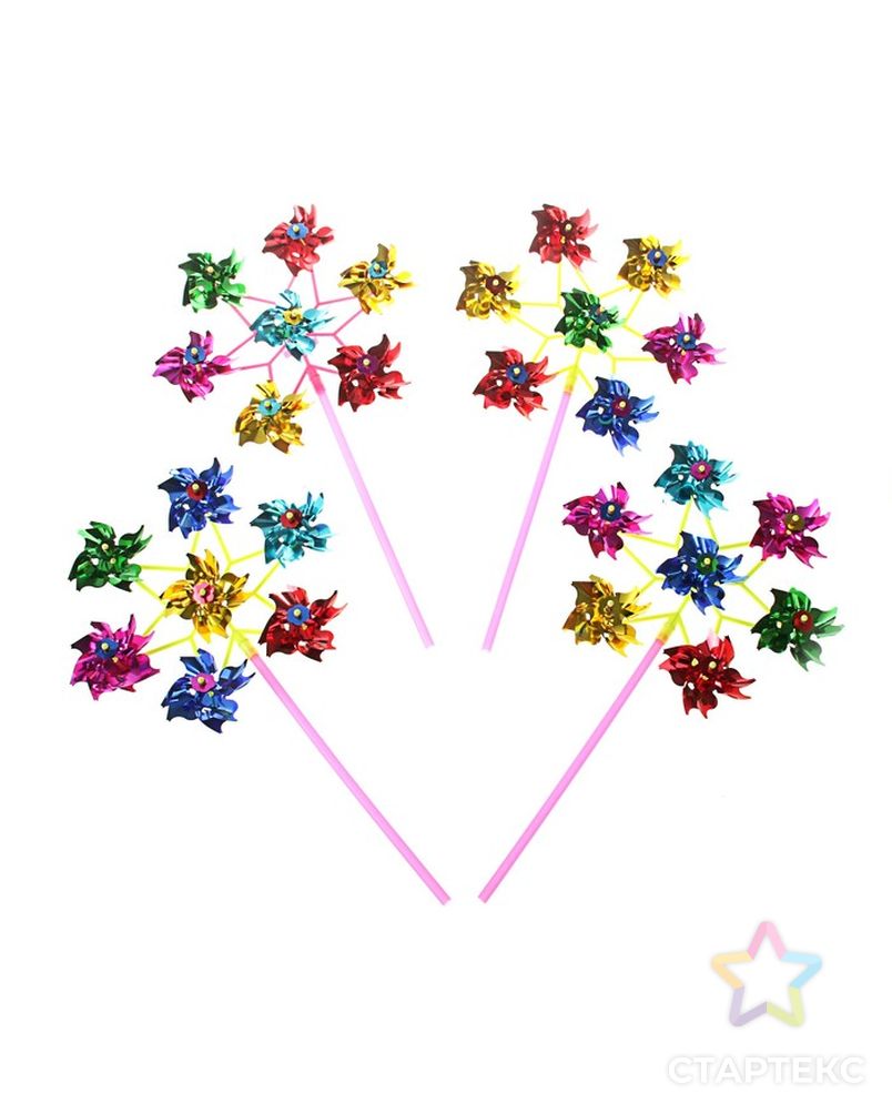 Ветерок из фольги «Большая звезда», семь элементов, цвета МИКС арт. СМЛ-48434-1-СМЛ0000320969 1