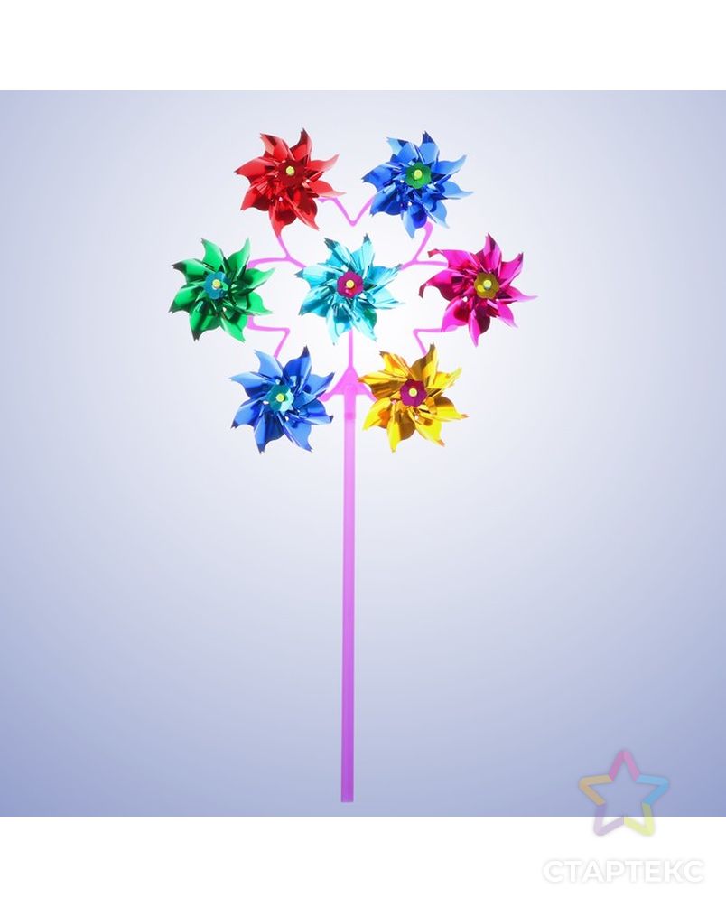 Ветерок фольга «Цветок», семь элементов арт. СМЛ-48508-1-СМЛ0000322074 1