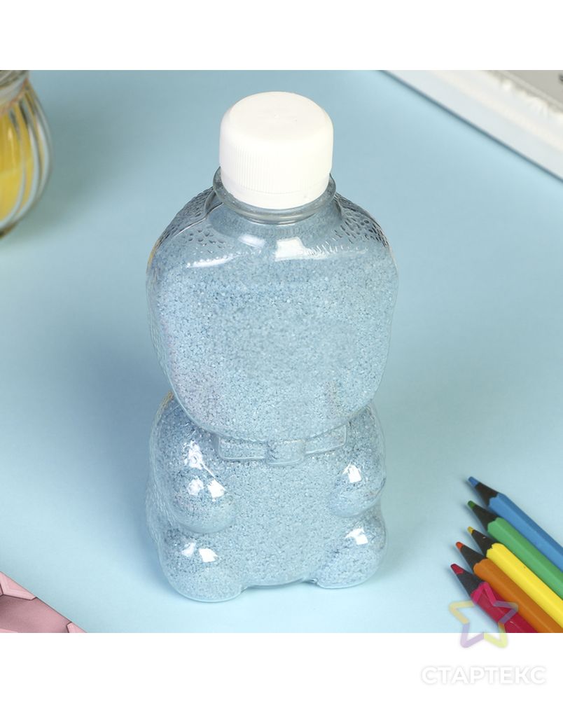 Песок цветной в бутылках "Голубой" 500 гр МИКС арт. СМЛ-7997-1-СМЛ3222990 2