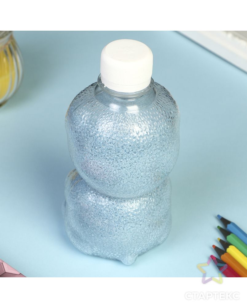 Песок цветной в бутылках "Голубой" 500 гр МИКС арт. СМЛ-7997-1-СМЛ3222990 3