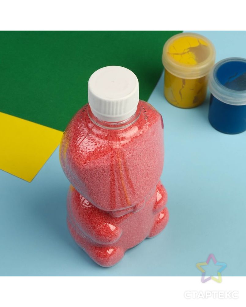 Заказать Песок цветной в бутылках "Красный" 500 гр арт. СМЛ-8000-1-СМЛ3222994 в Новосибирске
