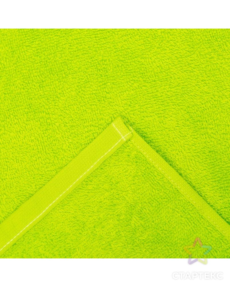 Полотенце махровое "Экономь и Я" 100х150 см зелёное яблоко, 100% хлопок, 340 г/м² арт. СМЛ-19724-1-СМЛ3231635
