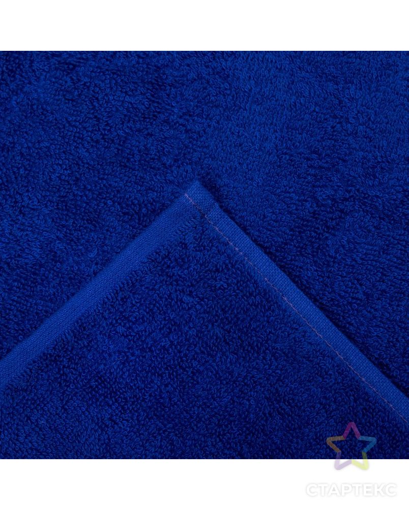 Полотенце махровое "Экономь и Я" 100х150 см синий, 100% хлопок, 340 г/м² арт. СМЛ-19726-1-СМЛ3231639