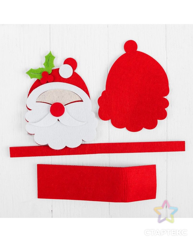 Набор для создания сумочки из фетра "Дед мороз красный нос" арт. СМЛ-8304-1-СМЛ3243985 2