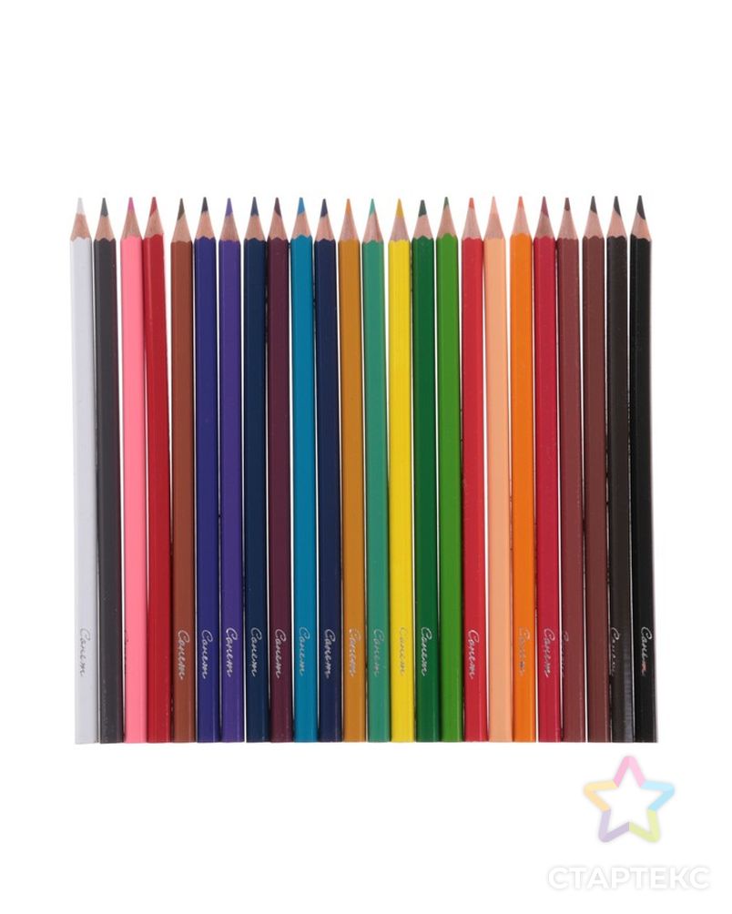 Карандаши художественные цветные «Сонет», 24 цвета арт. СМЛ-191616-1-СМЛ0003245276 2