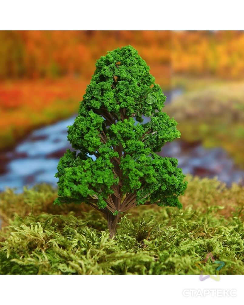 Миниатюра кукольная "Дерево" р.6х6х13,5 см, цв.зеленый арт. СМЛ-8387-1-СМЛ3248055