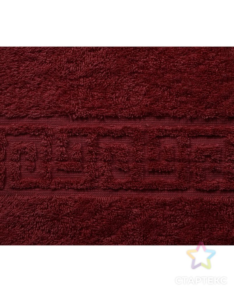 Полотенце махровое, 40х70 см, цвет шоколад арт. СМЛ-21249-1-СМЛ3249973 2
