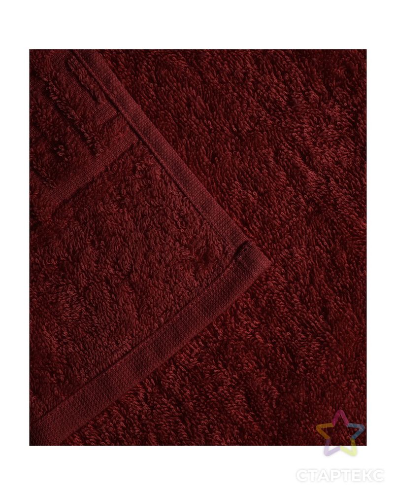 Полотенце махровое, 40х70 см, цвет шоколад арт. СМЛ-21249-1-СМЛ3249973 3