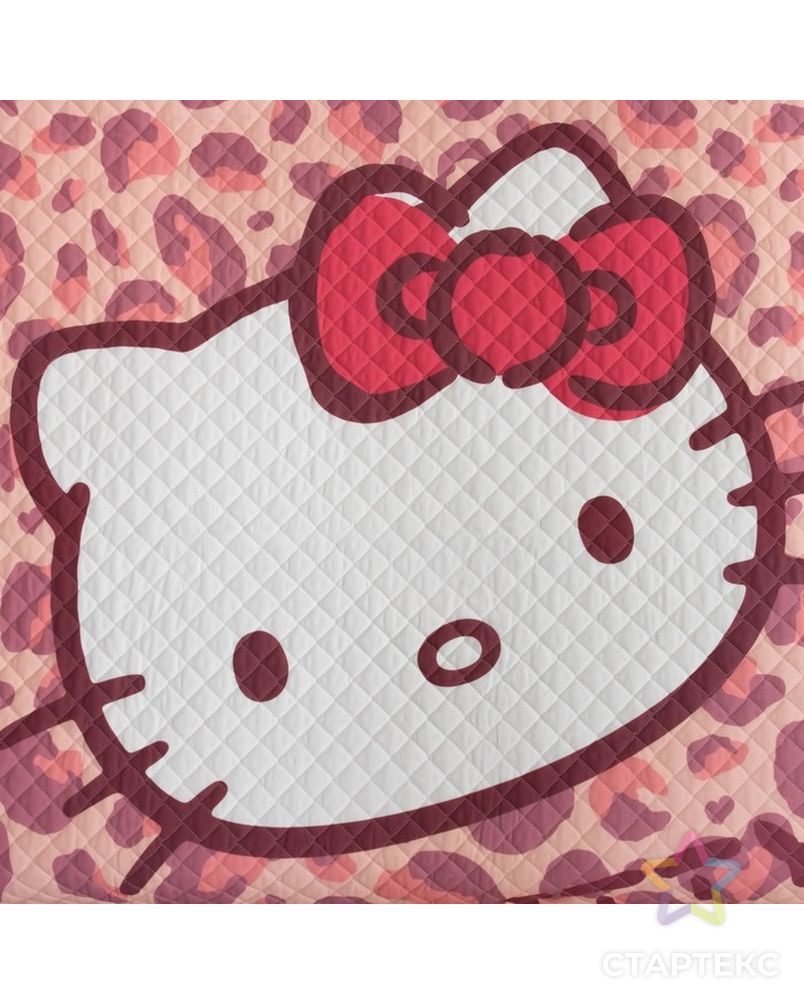 Покрывало Hello Kitty цвет розовый 160х200 см, поплин арт. СМЛ-8437-1-СМЛ3253543