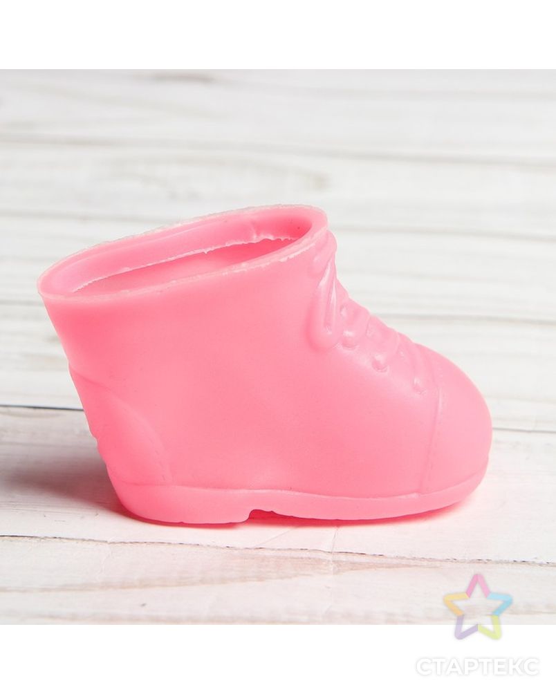 Ботинки для куклы "Бантики", длина подошвы 6,5 см, 1 пара, цв.розовый арт. СМЛ-8563-1-СМЛ3262100 2