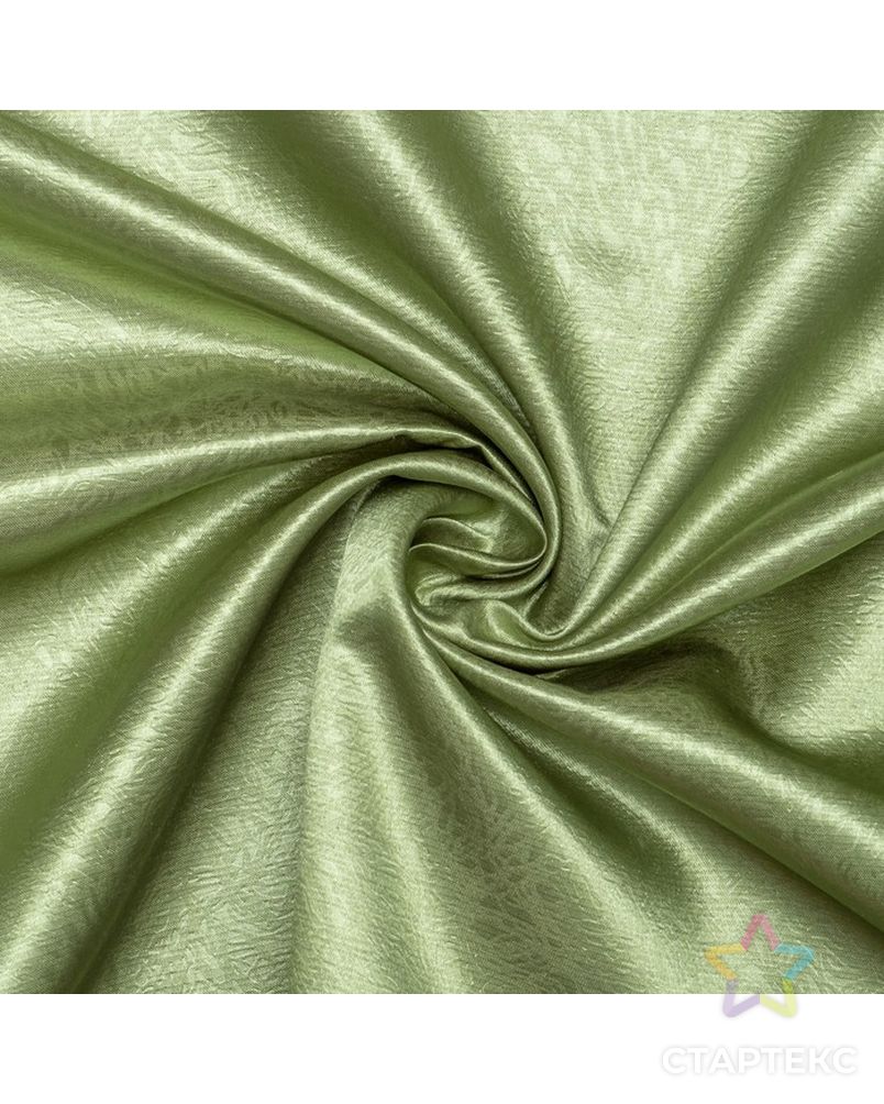 Штора портьерная "Этель" 200х250 см, цвет зелёный, сатен, 100% п/э арт. СМЛ-111270-2-СМЛ0003277211 3