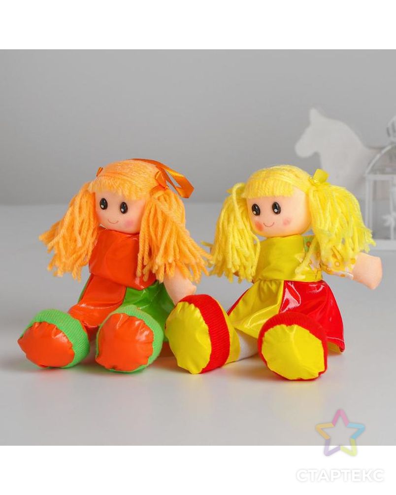 Мягкая игрушка «Кукла», в кожаном сарафане, цвета МИКС арт. СМЛ-49003-1-СМЛ0000328072 3