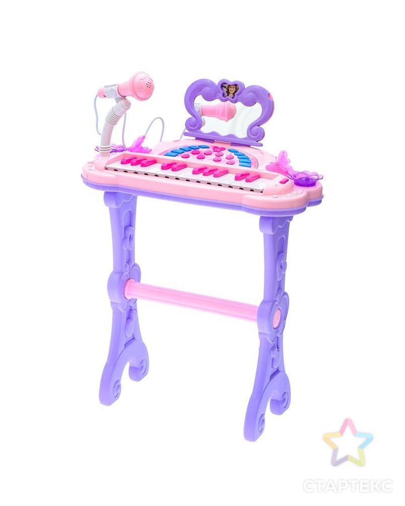 Пианино «Мечта девочки», с USB и MP3 - разъёмами, стульчиком, зеркалом, микрофоном арт. СМЛ-57148-1-СМЛ0003289199 2