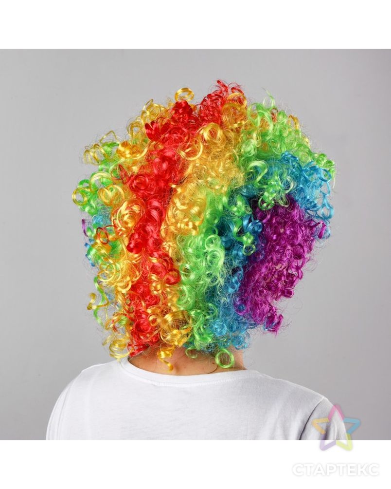 Карнавальный парик «Объём», цветные кудри, 120 г арт. СМЛ-49078-1-СМЛ0000329100 2