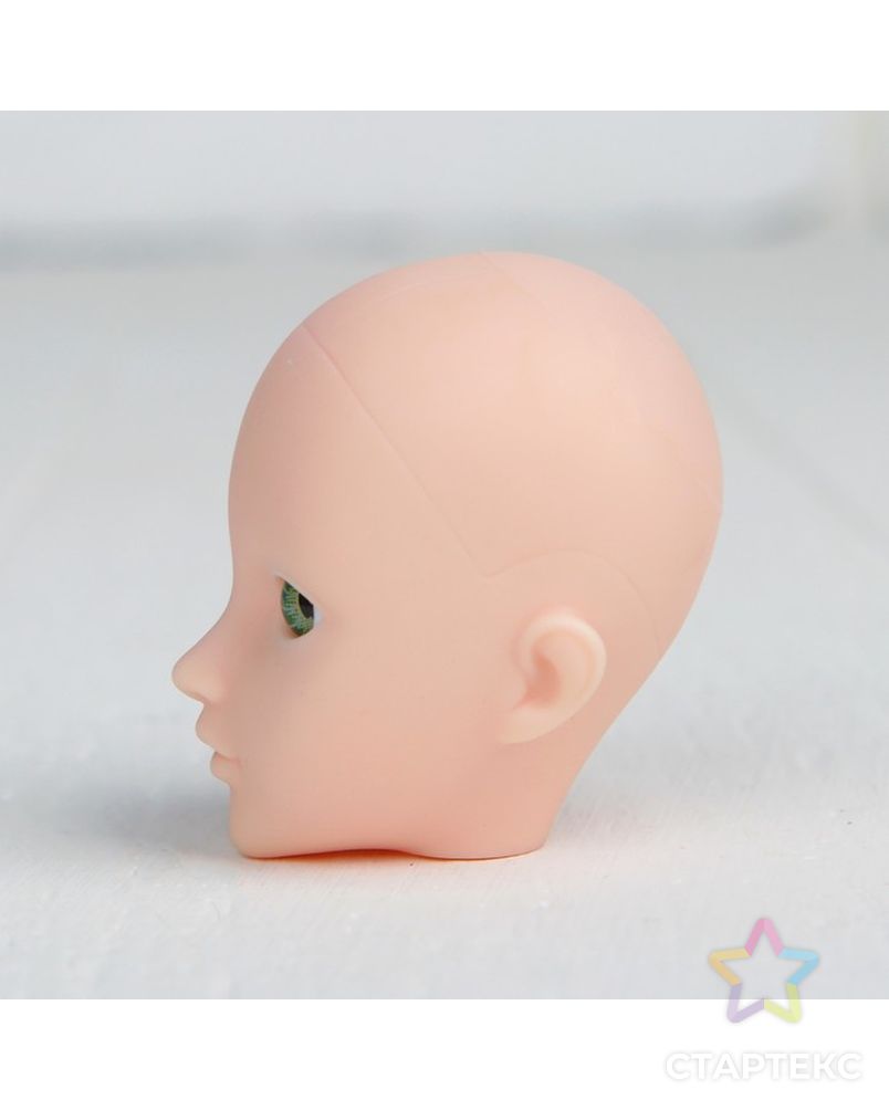 Голова для изготовления куклы, цвет глаз зеленый арт. СМЛ-8823-1-СМЛ3296525 3
