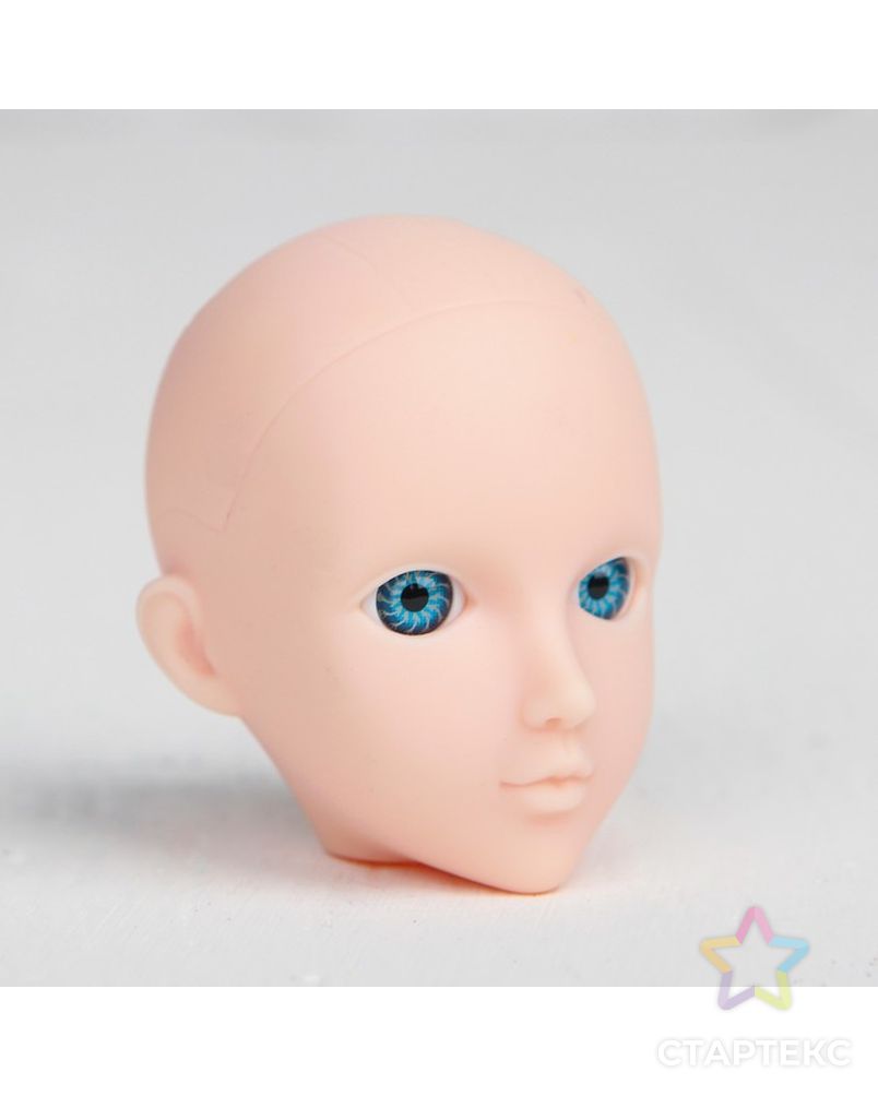 Голова для изготовления куклы, цвет глаз голубой арт. СМЛ-8824-1-СМЛ3296526 2