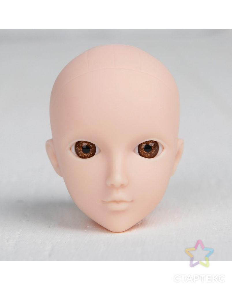 Голова для изготовления куклы, цвет глаз карий арт. СМЛ-8825-1-СМЛ3296528