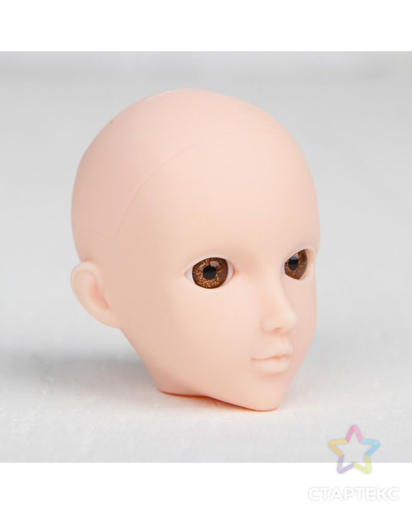 Голова для изготовления куклы, цвет глаз карий арт. СМЛ-8825-1-СМЛ3296528