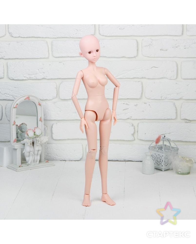 Тело куклы с головой "Девушка-аниме" арт. СМЛ-8842-1-СМЛ3296546 1