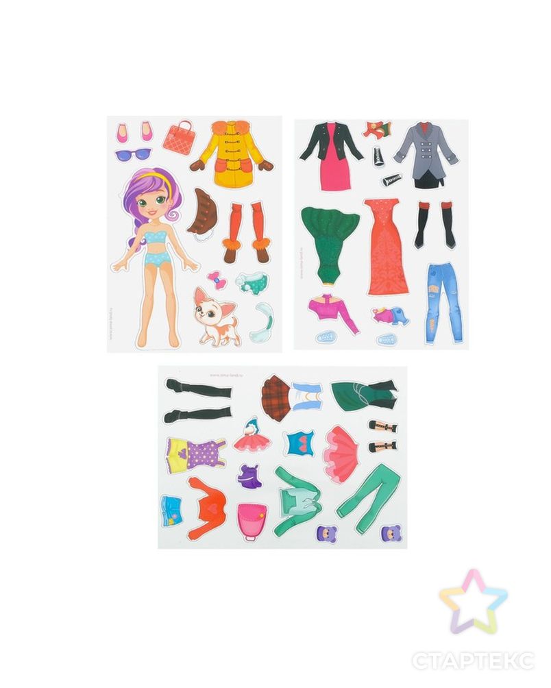 Магнитная кукла с одеждой «Лиза и Чаппи» арт. СМЛ-126575-1-СМЛ0003298636 2