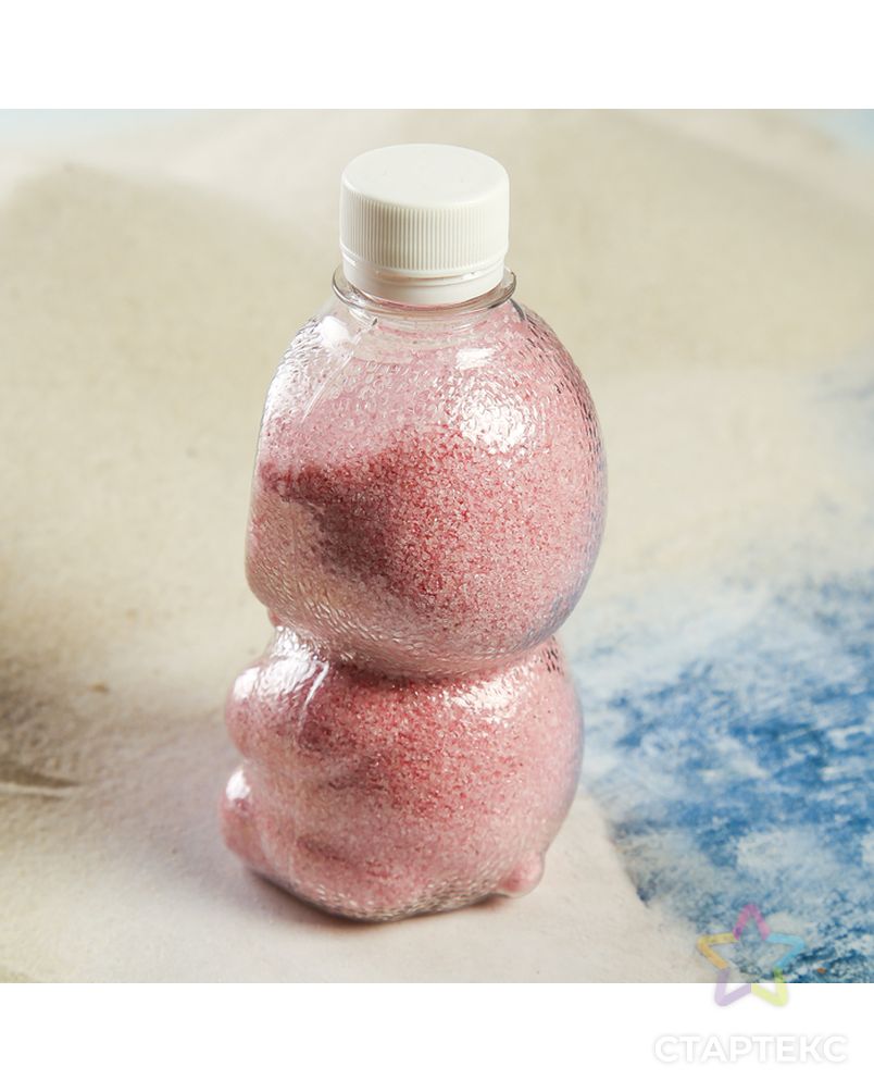 Песок цветной в бутылках "Нежно-розовый" МИКС арт. СМЛ-8936-1-СМЛ3301097