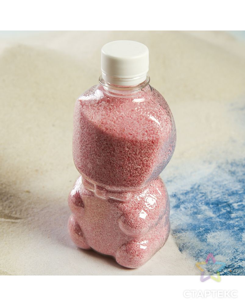 Песок цветной в бутылках "Нежно-розовый" МИКС арт. СМЛ-8936-1-СМЛ3301097