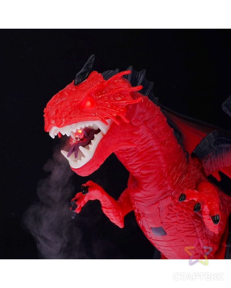 Динозавр радиоуправляемый «Дракон», эффект дыма, световые и звуковые эффекты арт. СМЛ-57910-1-СМЛ0003305998 6