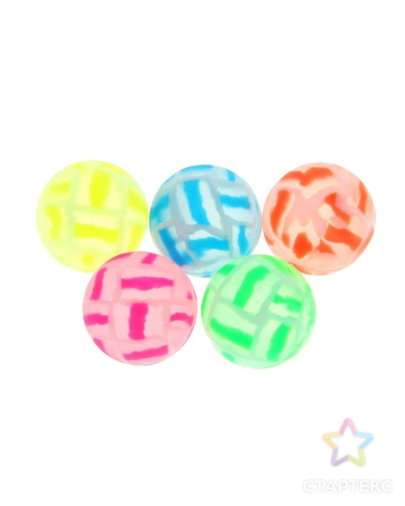 Мяч каучуковый "Трещины", 2,5 см, цвета МИКС арт. СМЛ-107526-1-СМЛ0000330737 2