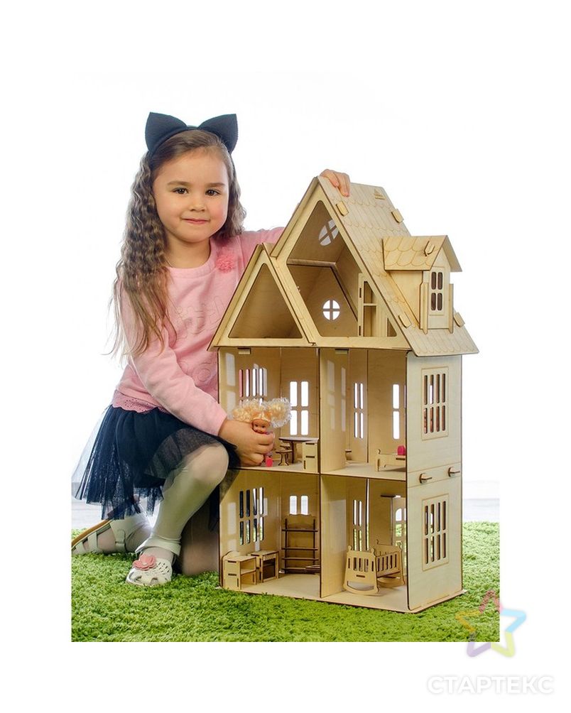 Кукольный домик «Лайт» фанера: 3 мм арт. СМЛ-52912-1-СМЛ0003310269 3