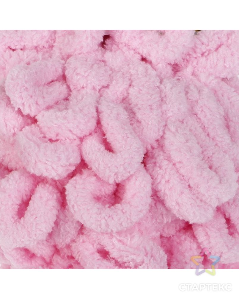 Пряжа "Puffy" 100 % микрополиэстер 9,2м/100г  (340 св. розовый) арт. СМЛ-20995-12-СМЛ3312703 1