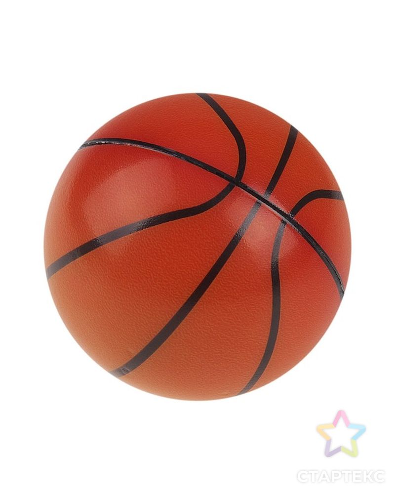 Мяч «Баскетбол», мягкий, 6,3 см арт. СМЛ-49333-1-СМЛ0000331500 2
