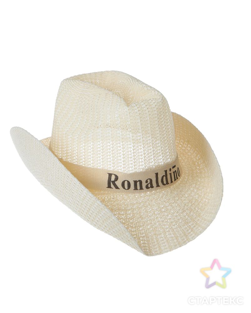 Шляпа плетёная «Ковбой», Ronaldino, р-р. 56-58, цвет серый арт. СМЛ-98262-2-СМЛ0000331602 3