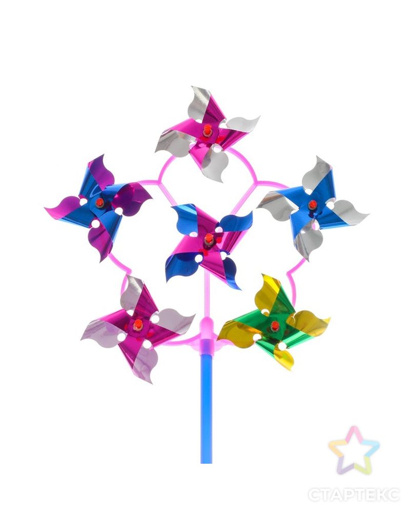 Ветерок-шестерка «Цветок», цвета МИКС арт. СМЛ-49372-1-СМЛ0000332032 3