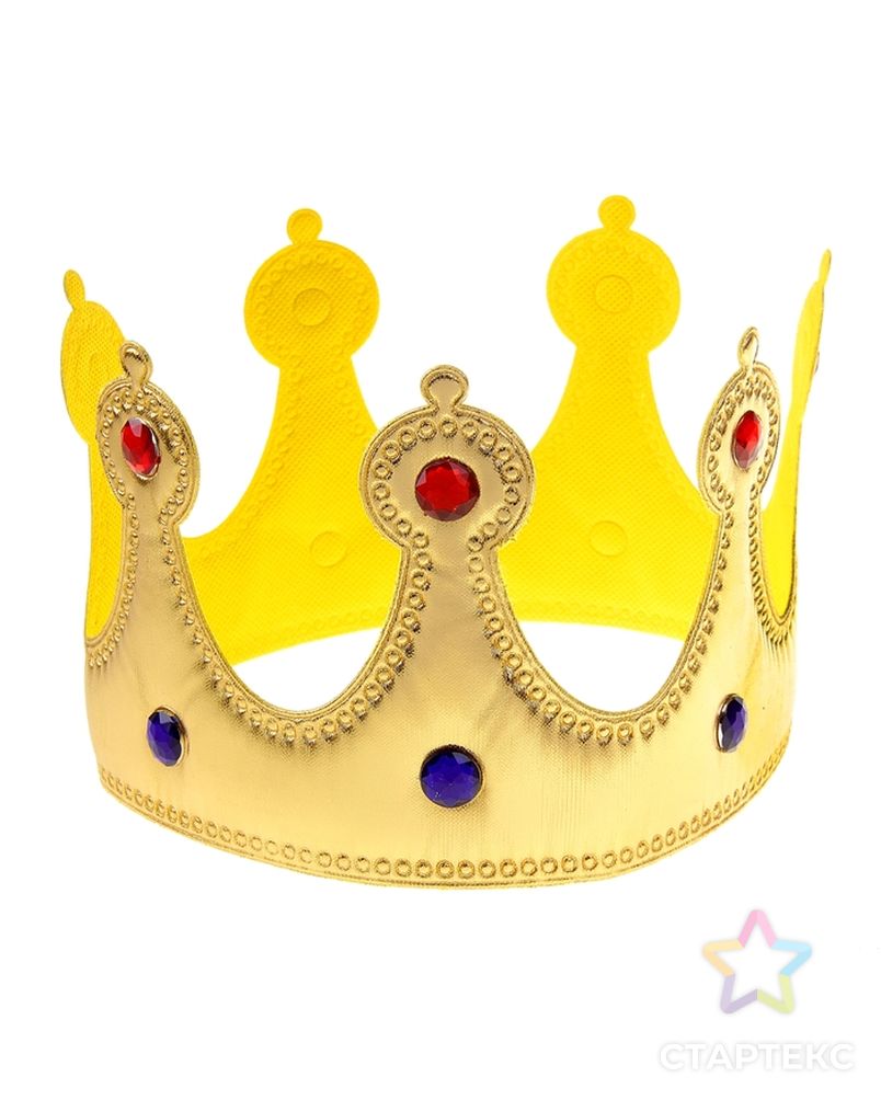 Корона «Королева», со стразами, цвет золотой арт. СМЛ-49393-1-СМЛ0000332189 1