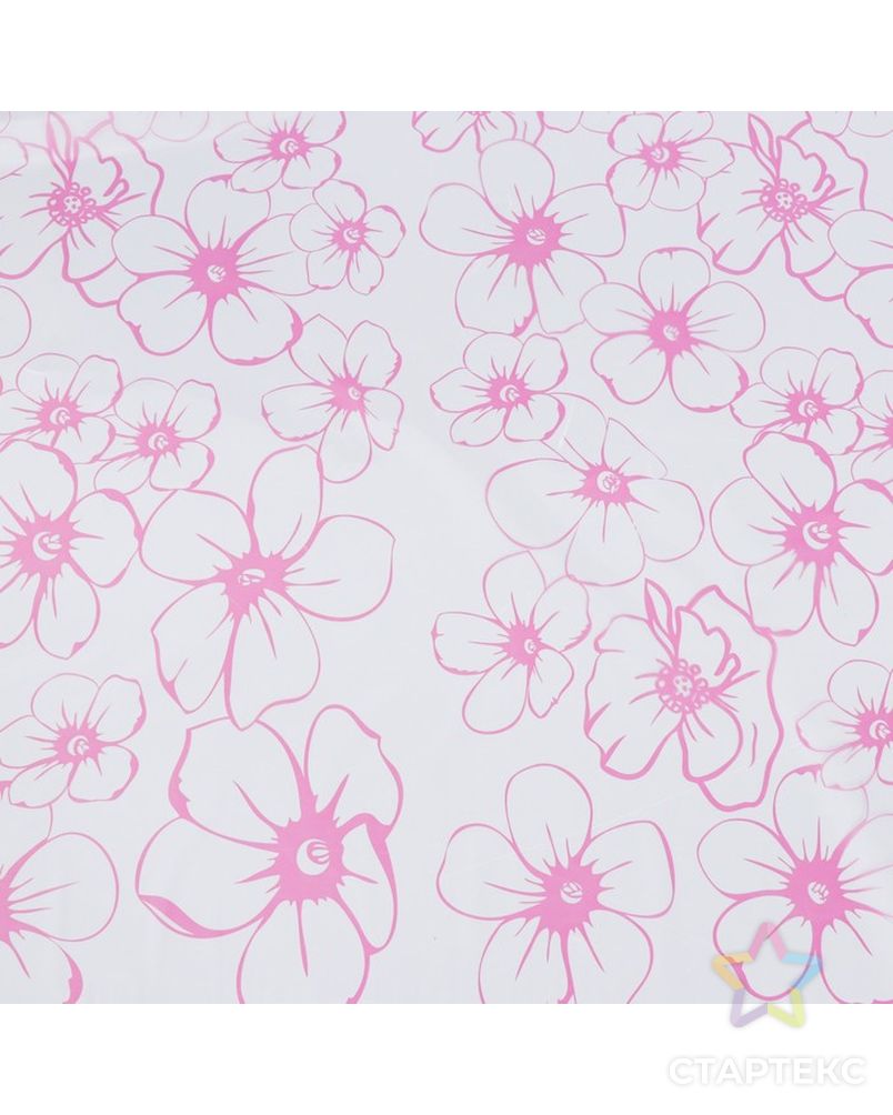 Плёнка для цветов "Лепестки розовые", 0,72 х 7,5 м, 40 мкм, 200 гр арт. СМЛ-96959-1-СМЛ0003324623 2
