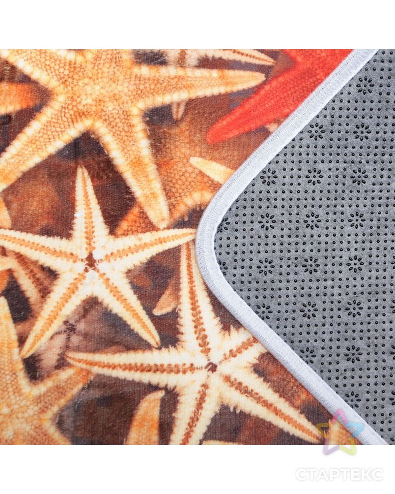 Коврик «Морские звёзды», 40×60 см арт. СМЛ-30245-1-СМЛ3339781 3