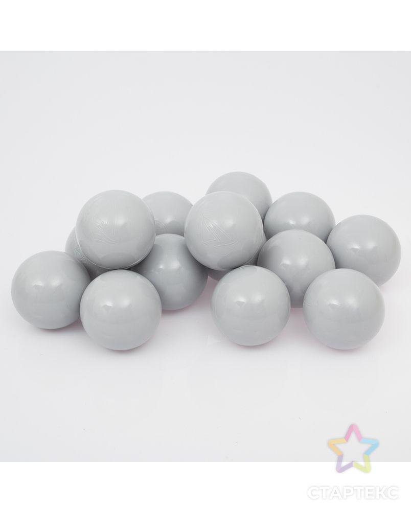 Набор шаров для сухого бассейна 500 шт, цвет: серый арт. СМЛ-119292-1-СМЛ0003387689 1