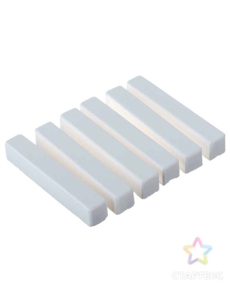 Мелки белые «Пегас», в наборе 6 штук, квадратные арт. СМЛ-54228-1-СМЛ0003399577 3