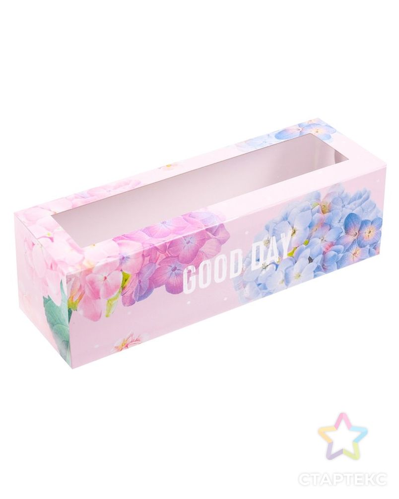Коробка для макарун Good day, 5.5 × 18 × 5.5 см арт. СМЛ-55495-1-СМЛ0003400715 1
